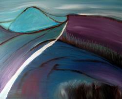 Lila Landschaft